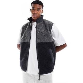 Colour-Blocked Teddy Fleece Relaxed Vest