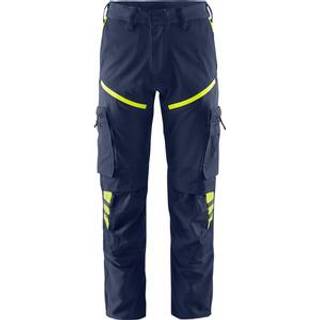Fristads 133394 Stretch bukser 2653 LWS / Arbejdsbukser Marine/Hi-Vis gul C44