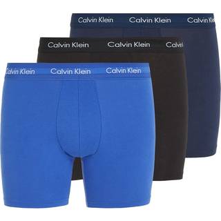 Calvin Klein Underbukser boxer brief 3-pak - Sort / Blå / Navy - Str. M - Modish.dk
