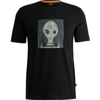 BOSS Te Alien T Shirt Black