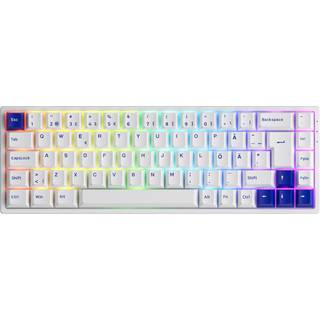 Akko 3068B Blue/White ISO Trådløs Tastatur [Akko CS Jelly Pink]