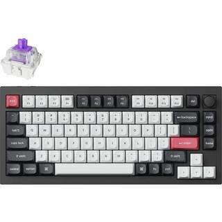 Keychron Q1 HE RGB Wireless Mechanical Keyboard | Nebula Magnetic Switch | Black - Gaming Tastatur - Engelsk - Sort