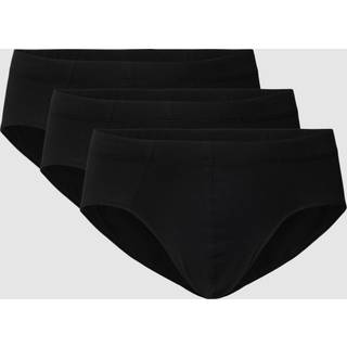 Schiesser Herren Slips schwarz Baumwolle & Mix unifarben