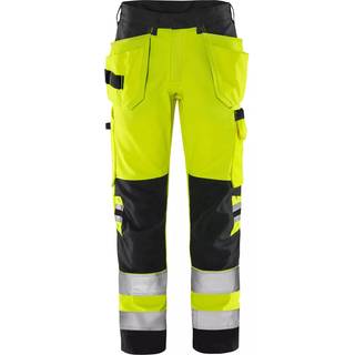Fristads 2641 GPLU Håndværkerbukser Høj synlighed gul/sort Hi-Vis gul/sort