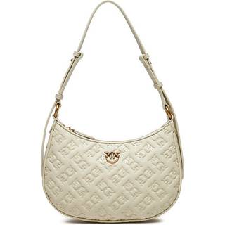 Pinko Half Moon Mini Skuldertaske elfenben