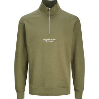 Tekst Sweatshirt Med Halv Lynlås