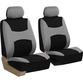 FH Group Front St Stof Auto Sder Betrk til Lav Ryg Sder Med Aftagelig Nakkesttte Universal Fit Airbag Kompatibel Sde Betrk til SUV Sedan V