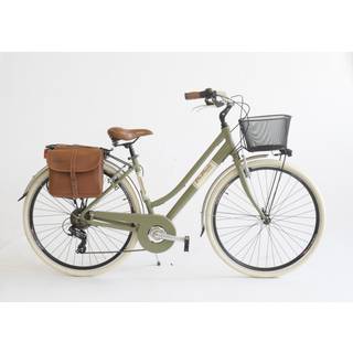 Via Veneto Elegance 28" Lady Klassiske cykel 6V - Oase Grøn