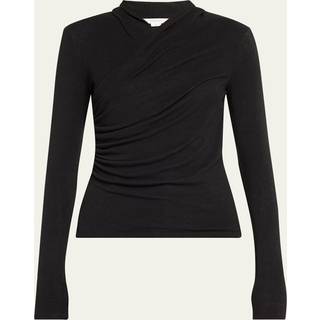 Vince Fixed wrap top - black - XXS