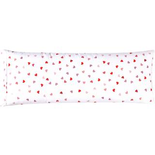 Elegant komfort ultra bl?d 1 -stykke s?t hjerter print pudebetr?k - 1500 premium hotel kvalitet mikrofiber bl?d og glat skjult lynl?s lukning 1 -