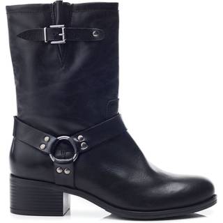 Moda in Pelle Ormie Mid Calf Leather Buckle Strap StøvlerEU 38 (UK 5)