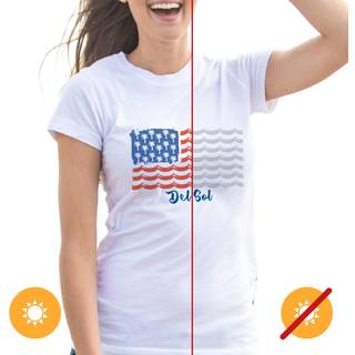 Kids Crew Tee - Tropical Americana af Delsol for Kids - 1 Pc T -Shirt (YM)