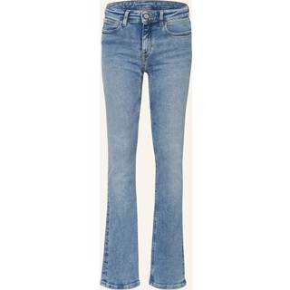 Mid Rise Flared Jeans - Blue - 8