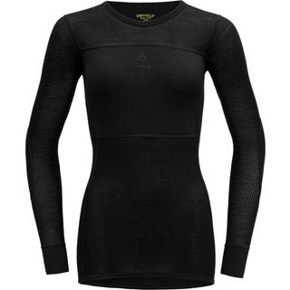 Devold Women's Wool Mesh Shirt Merino undertøj Damer størrelse S farve sort