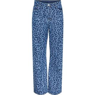 PIECES dame jeans PCNOVA - Dark Blue Denim Leo - XS