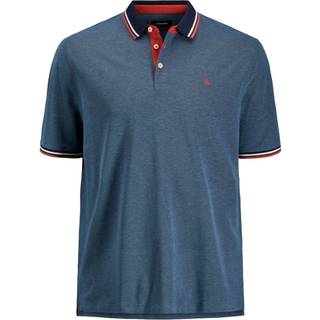 Plus Size Ensfarvet Polo