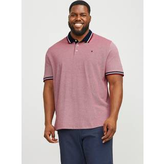 Plus Size Ensfarvet Polo