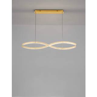 Nova Luce Hängande Lampa Aurelia Guld Våg Dubbel