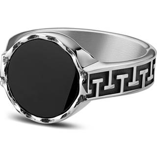 Atlantis | Onyx Rustfri Stål Signetring