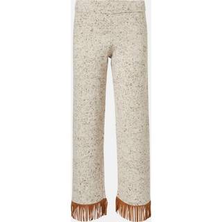Alanui Dreamscape fringed wool-blend pants - beige - M