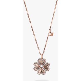 Emporio Armani Rose Gold-Tone Sterling Silver Pendant Ladies Necklace EG3609221