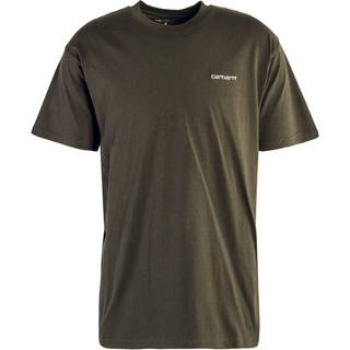 Carhartt WIP Script Embroidery T-shirt - M - cypress/white