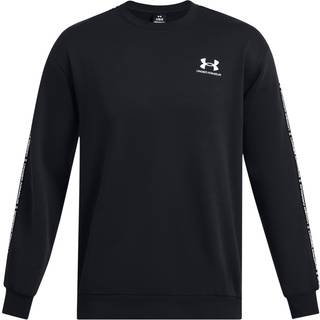 Sweatshirt Under Armour UA Icon Fleece Crew Taping 1389357-001 Størrelse XXL