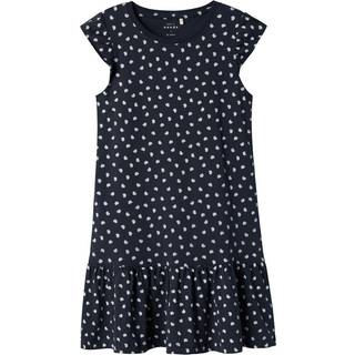 Name It Dark Sapphire Seashells Kjole - Str. 10y 140cm