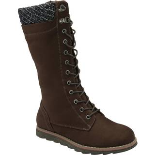 Lotus Lotus Brown Textile Knee High Boots