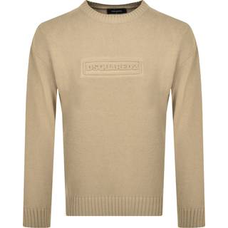 DSQUARED2 Crew Neck Knit Jumper Beige