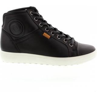 ECCO Soft 7 W - Højskaftet sneakers i læder til damer - Sort - Size: 38 (UK 5-5.5)