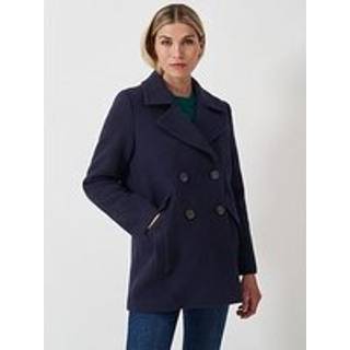 Crew Clothing Crew Clothing Blue Wool Blend Pea Coat
