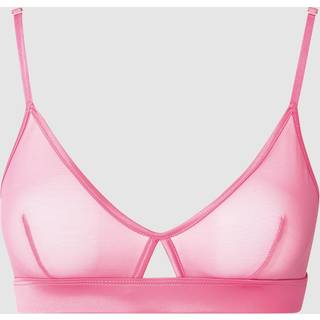Understatement | Mesh Cut-Out Triangle Bralette - Candy Pink