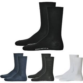 Hudson Herren Socken schwarz Baumwolle & Mix unifarben