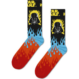 Black STAR WARS™ Darth Vader Crew Sock - Black, Yellow, Dark Orange, Red, Blue - 41-46