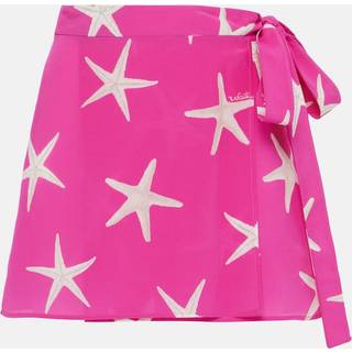 Valentino Printed silk wrap skirt - pink - L