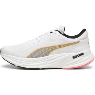 Puma Magnify Nitro 2 Neutral Running Shoe Men - White, Yellow, Size 9.5 - white