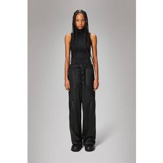 Rains Cargo Rain Pants Wide - Black Grain