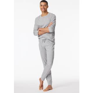 Schiesser Mix and Relax Long Pants With Cuffs - Grey - 3XL