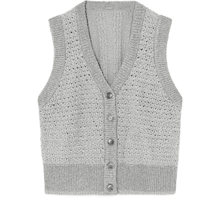Gustav Demi, Knit Vest Strik 54406/3750 1424-Steel (MEDIUM)
