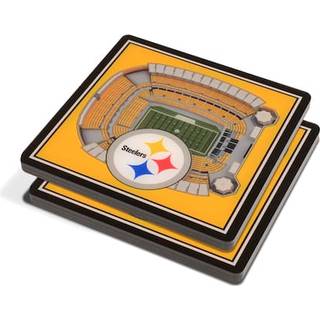 Youthefan NFL Pittsburgh Steelers 3D Stadiumviews Coasters 4 """" X 4 """"