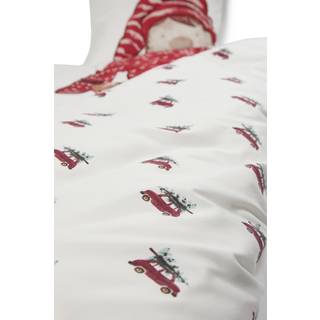 Junior sengetøj med jule dreng motiv - 100x140 cm - Vendbart design - IN Style sengesæt