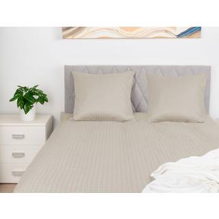 Luksus sengetøj - 140x200 cm - 100% Bomuldssatin sengelinned - Daisy sand - By Night jacquard vævet sengesæt