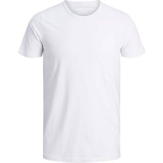 Ensfarvet O-hals T-shirt