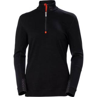 Helly Hansen Workwear Women's Halfzip Shirt Lifa Merino Black, XS