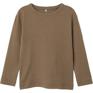 Name It Walnut Rib Bluse