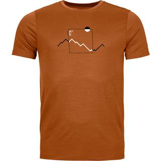 Ortovox 150 Cool Peak Focus T-Shirt Merino-shirt Herrer størrelse S farve bristle brown