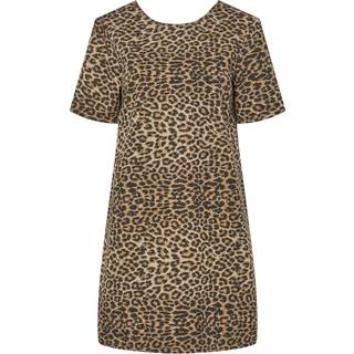 Pcastrid Leopard Denimkjole