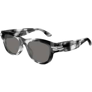 Bottega Veneta Unisex BV1323SK 002 Solbriller Acetat Havana Grå Firkantet