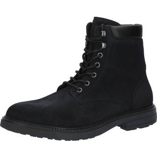 Tommy Hilfiger Herren Schnürboots blau Velours